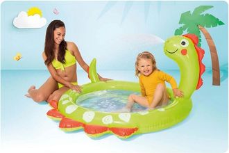 Trade Shop Trade Shop - Piscina Baby Gonfiabile Per Bambini Dinosauro 119 X 109 X 66cm 68lt Estate 58437