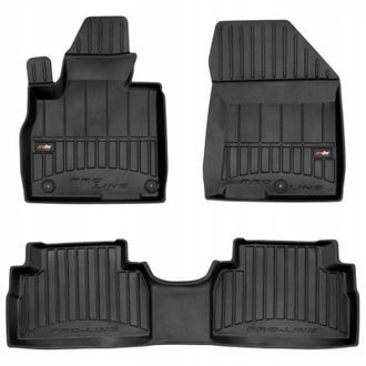 OEM Alfombras, Felpudos, Alfombras De Goma Hyundai Santa Fe 4 Iv 2018-2023, Canaleta 3d