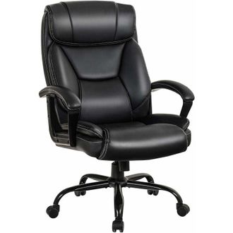 Costway Costway - Poltrona da Ufficio Ergonomica Girevole, Sedia per Ufficio Regolabile con Poggiatesta Supporto Lombare e Braccioli, in Spugna Imbottita
