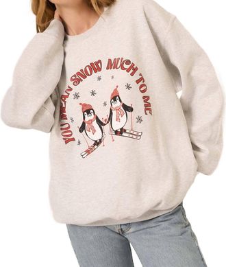 Bloomingdale's Snow Much To Me Sweatshirt In Ash