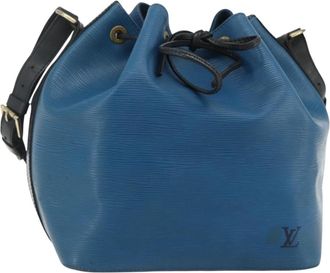 Louis Vuitton Bicolor Petit Noe Epi Leather Blue Leather Handbag (Pre-Owned)