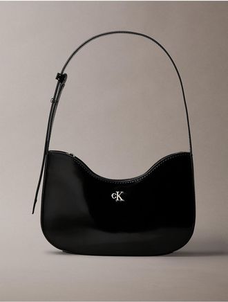 Calvin Klein Jeans Calvin Klein Womens Minimal Monogram Curved Shoulder Bag - Black - OS
