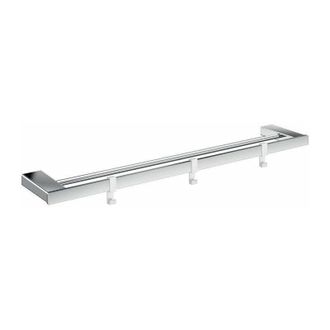 Emco Emco - Toallero Doble Loft, Cromado, 3 Ganchos Extra&iacute;bles, 642 Mm