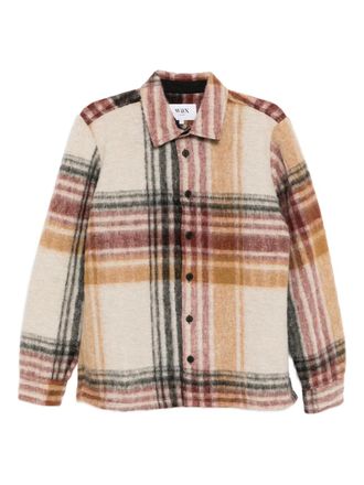 Wax London plaid shirt jacket - Neutrals