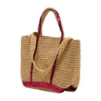 Vanessa Bruno Womens Raffia Tote Beige