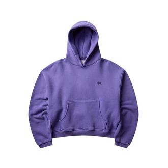 ERL Erl, Hoodies & sweatvesten, Heren, Paars, XL, Katoen, Script Hoodie