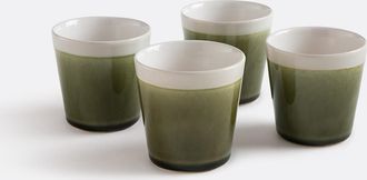 La Redoute Interieurs Set van 4 koffiekopjes in gebarsten effect, Gogain