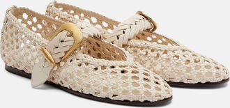 Zimmermann Alchemy braided leather Mary Jane flats