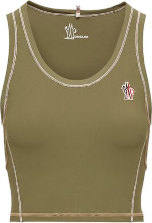 Moncler Moncler Polartec Tank Top, Women, Green, Size: L