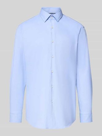 HUGO BOSS Slim Fit Hemd mit einreihiger Knopfleiste Modell HANK in Bleu, Gr&ouml;&szlig;e 39
