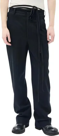 Ann Demeulemeester Broeken, Heren, Zwart, M, Wol, Kostuumbroek
