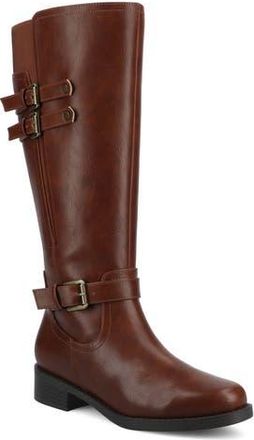 Journee Collection Sonny Knee High Boot in Cognac at Nordstrom Rack, Size 9.5 Regular Calf