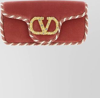 Valentino Garavani locò braided trim shoulder bag
