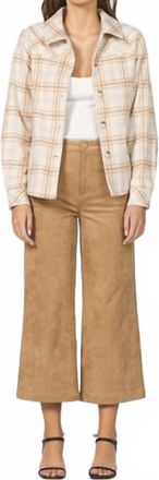 Dear John Denim West Plaid Long Sleeve Jacket In Butterpecan