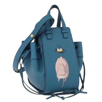 Loewe Pre-owned Bucket Bag - Dames - Pre-owned - Blauw - Maat: ONE Size Leer