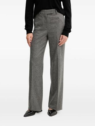 Iceberg wide-leg pressed crease trousers - Grijs