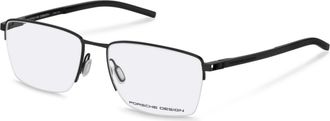 Porsche Design Mens 57mm Black Eyeglasses P8757-57A000