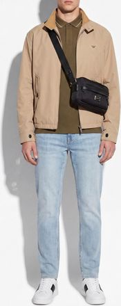 Emporio Armani Jeans With A Logo-shaped Appliqu&eacute;, Mens, Blue