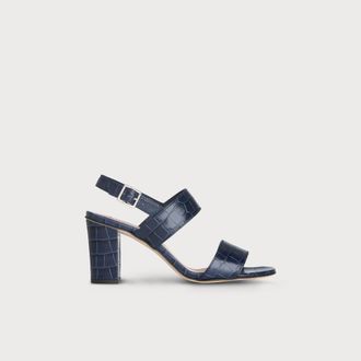 L.k. Bennett Womens RHIANNON sandals, Navy Leather - Size UK 8
