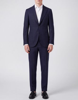 Lardini Single-Breasted Wool Suit with Lapels and Patch Pockets