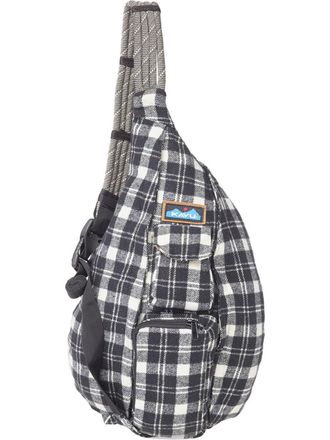 Kavu Plaid Rope Bag In Oatmeal