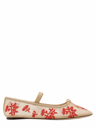 Loeffler Randall Womens Leonie Soft Ballet Flat In Caramel/red