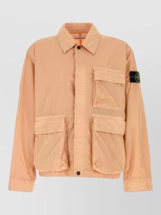 Stone Island nylon jacket collared design front pockets
