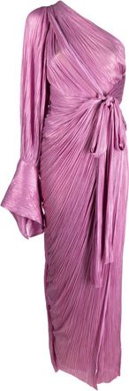 Maria Lucia Hohan Palmer plissé-pleated gown - women - Silk/Nylon/Spandex/Elastane - 36 - Pink