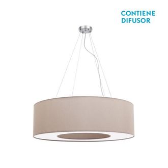 Fabrilamp Colgante Mediano Haiti 4xe27 Cromo/piedra Regx65x65 Cm