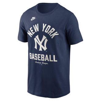 Nike New York Yankees Cooperstown Nike Mens MLB T-Shirt in Blue | N19944BN27-079