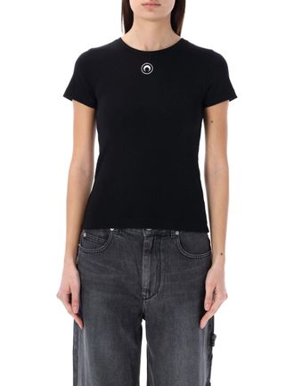 Marine Serre T-Shirts und Polos Schwarz