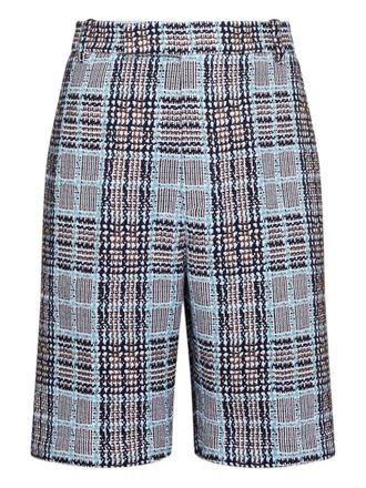 Thom Browne Shorts a quadri - Blu