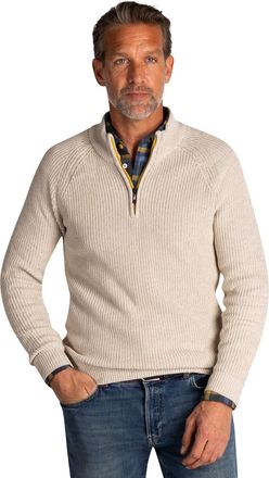 N-Z-A- NEW ZEALAND AUCKLAND trui New Zealand beige half zip