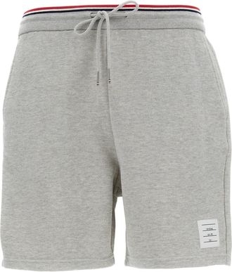 Thom Browne Tailored Grey Shorts with Minimalist Design