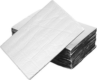 OEM 60 Unidades De Alfombrillas Aislantes De Ruido Y Calor Para Coche, Color Plata