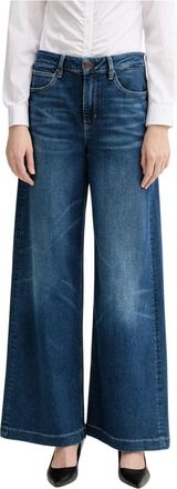 Guess Bellagio Wijde Jeans - Dames - Loose Fit Jeans - Blauw - W27 L32 - Katoen - Jeans