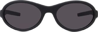 Givenchy GV40065I02A Oval Full-Rim Sunglasses - Black
