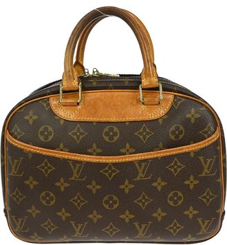 Louis Vuitton Trouville Handbag Monogram Canvas Brown Canvas Handbag (Pre-Owned)