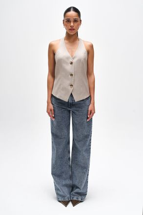 Benu Beige Dames Gilet