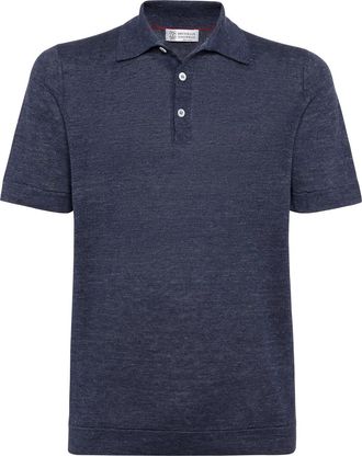 Brunello Cucinelli Polo-style sweater in Night at Nordstrom, Size 56 It
