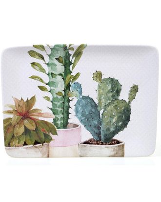 Certified International Cactus Verde 16In Rectangular Platter