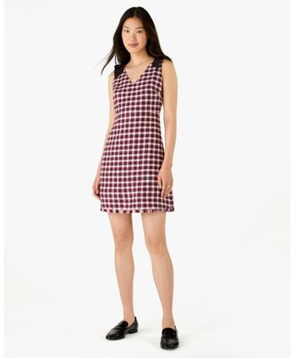 Kate Spade New York Womens Tweed Dress - Red - Size 14 UK