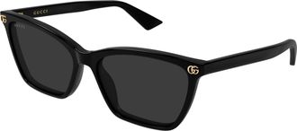 Gucci Grey Cat Eye Ladies Sunglasses GG2111S 001 56
