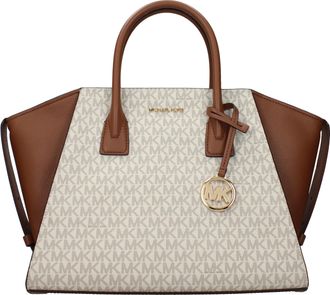 Michael Kors Avril Damess Handtas Stof Beige/Bagage