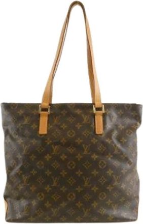 Louis Vuitton Pre-owned Monogram Cabas Mezzo Tote Bag - Dames - Vintage Shopper - Bruin - ONE Size - Vintage