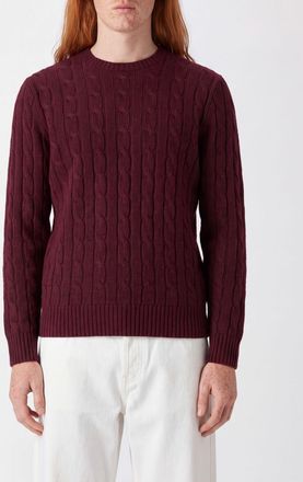 Polo Ralph Lauren Maglia girocollo in 100% cashmere con lavorazione a trecce