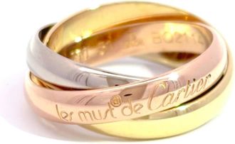 Cartier Yellow Gold (18K) Pink Gold (18K) White Gold (18K) Band Ring (Pre-Owned)