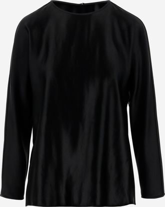 Giorgio Armani Shiny Effect Silk Sweater