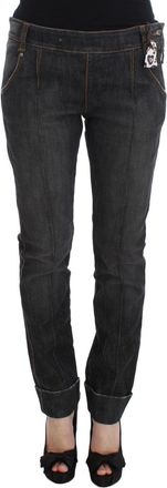 Ermanno Scervino Cotton Slim Fit blue Womens Jeans