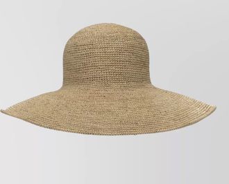 Ibeliv wide brim woven texture summer hats